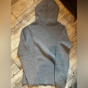 Gray Hooded Women's Sweater